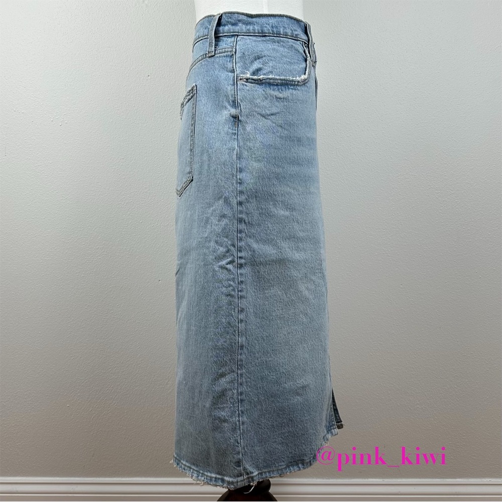 Universal Thread High Rise Denim Midi Skirt - Picture 7 of 15